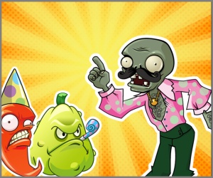 Convite de aniversário personalizado grátis Plants vs. Zombies