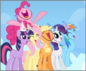 Free personalized birthday invitation My little Pony