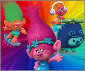 Invitación de cumpleaños personalizada gratis Trolls