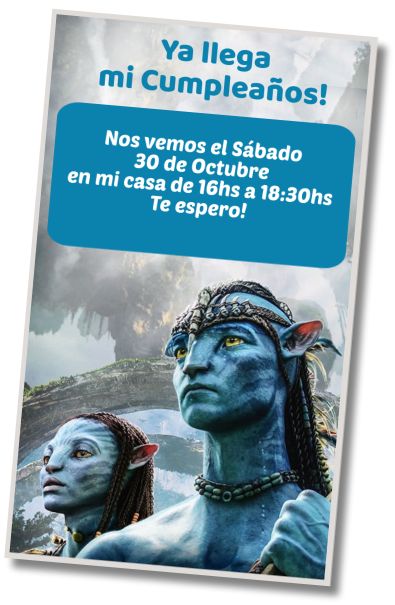 Invitación de cumpleaños personalizada gratis Fiesta de Piscina Avatar