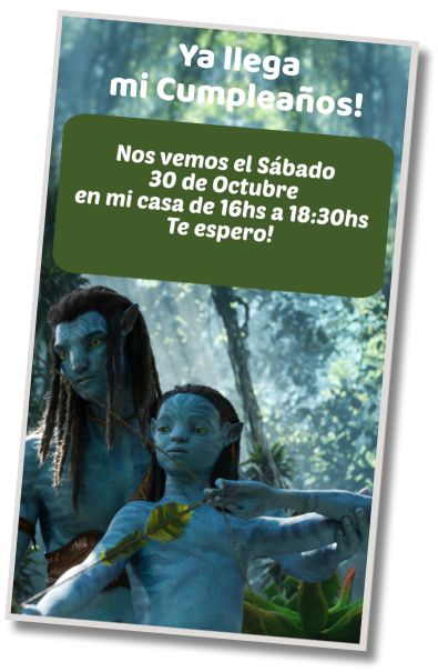 Invitación de cumpleaños personalizada gratis Saludo de Cumpleaños Avatar