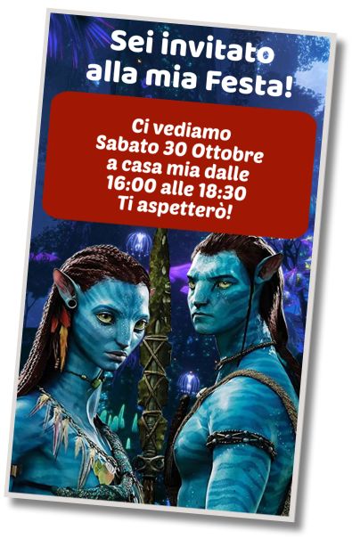 Invito Compleanno Compleanno AVATAR