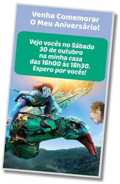 Faça um Convite Virtual Avatar da Festa do Pijama