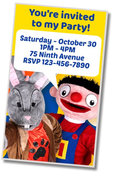 Free personalized birthday invitation Bely and Beto Birthday