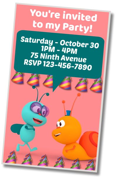 Make Virtual Invitation Bichikids Theme Party