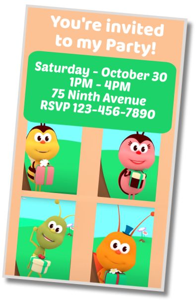 Make Virtual Invitation Bichikids Surprise Party