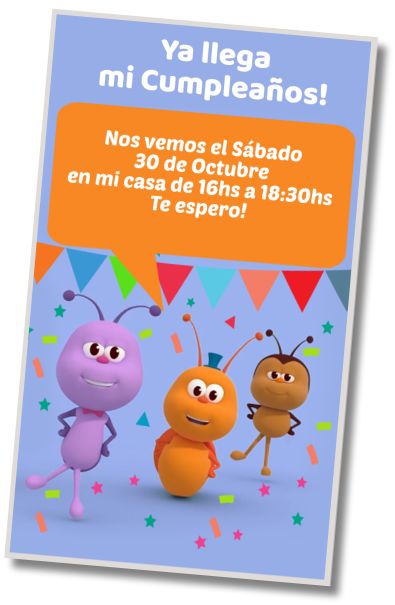 Hacer Invitación Virtual Fiesta de Disfraces Bichikids