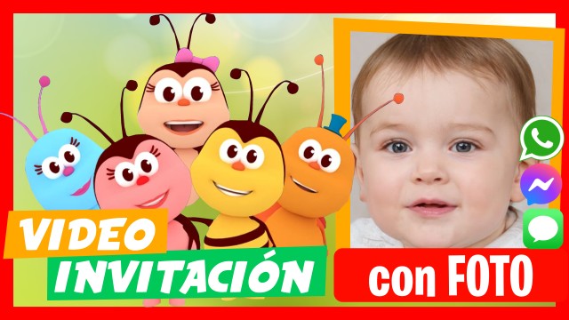 Hacer Video Invitación Bichikids