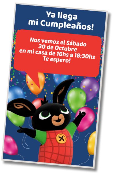 Hacer Invitación Virtual Fiesta de Cumpleaños Bing
