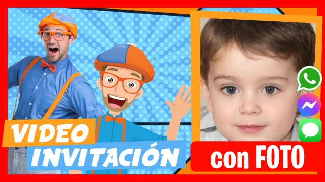 Hacer Video Invitación Blippi