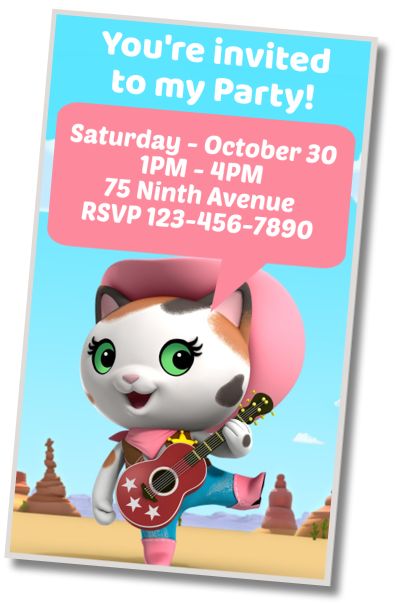 Make Virtual Invitation Sheriff Callie Costume Party