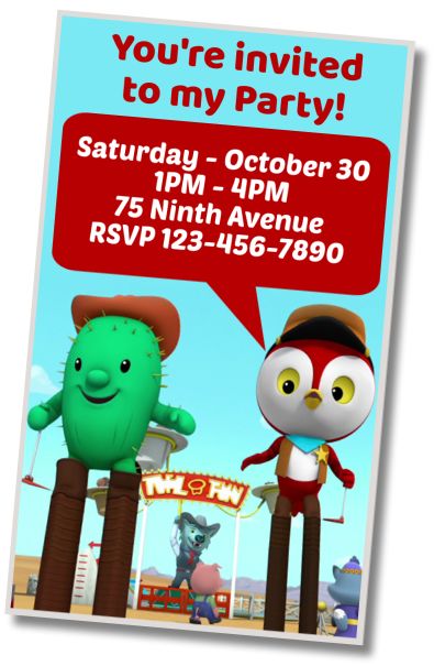 Make Virtual Invitation Sheriff Callie Pool Party