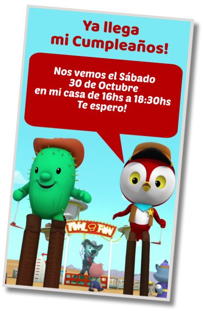 Invitación de cumpleaños personalizada gratis Fiesta en la Piscina Sheriff Callie