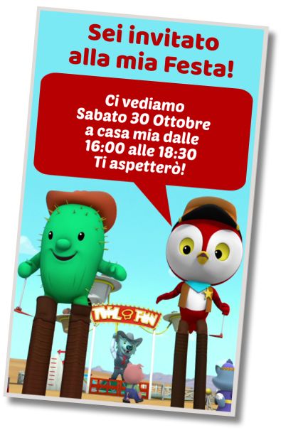 Invito di compleanno personalizzato gratuito Festa in Piscina Sceriffa Callie
