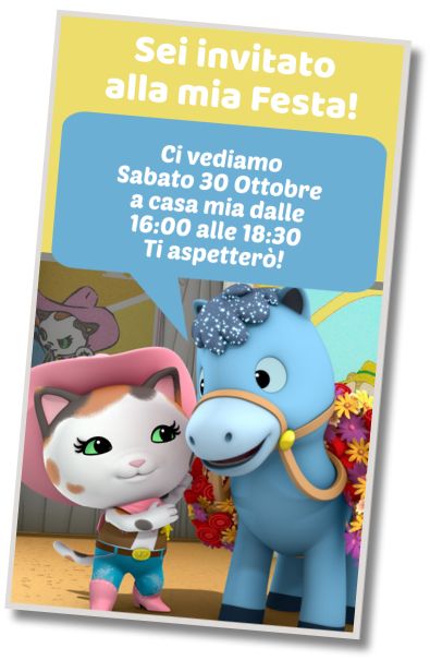 Invito di compleanno personalizzato gratuito Compleanno a Tema Callie Sceriffa