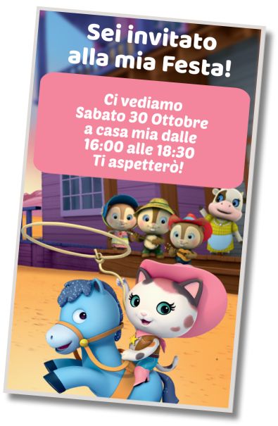 Invito di compleanno personalizzato gratuito Cowboy e Cowgirl Party Sceriffa Callie