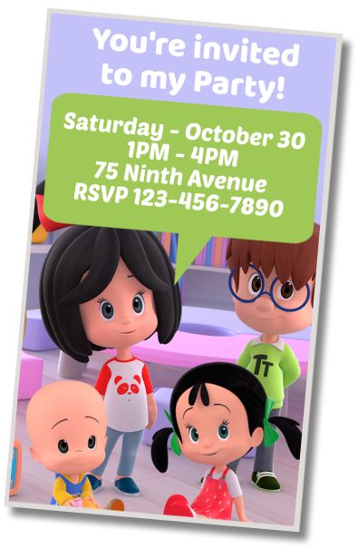 Make Virtual Invitation Cleo and Cuquin Theme Party
