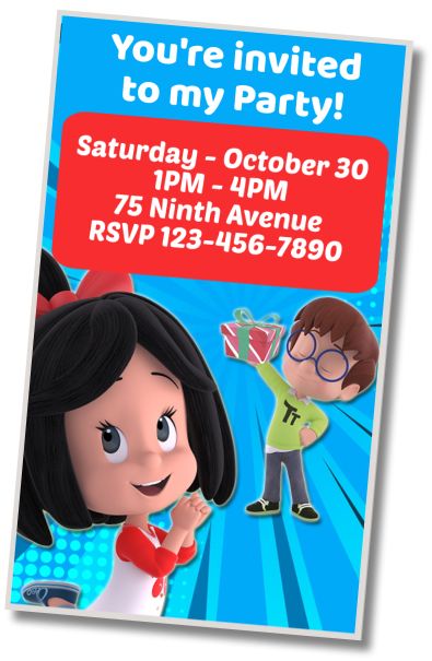 Make Virtual Invitation Cleo and Cuquin Birthday