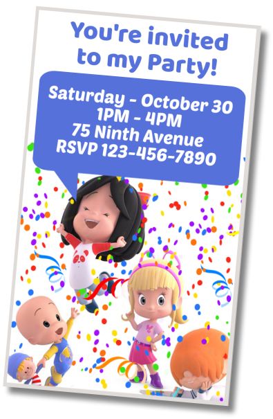 Make Virtual Invitation Happy Birthday Cleo and Cuquin