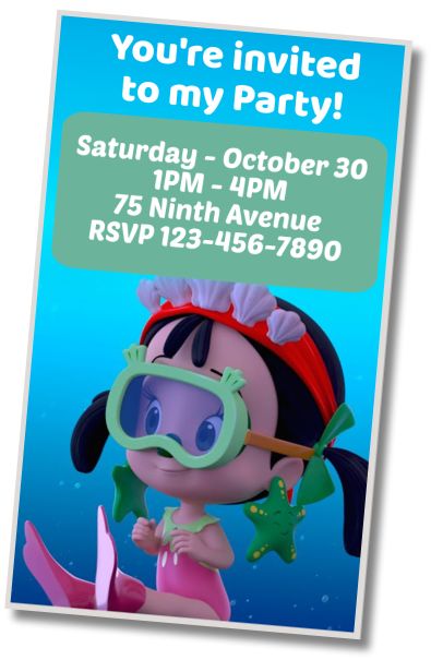 Make Virtual Invitation Cleo and Cuquin Pool Party