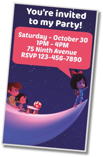 Make Virtual Invitation Cleo and Cuquin Sleepover Party