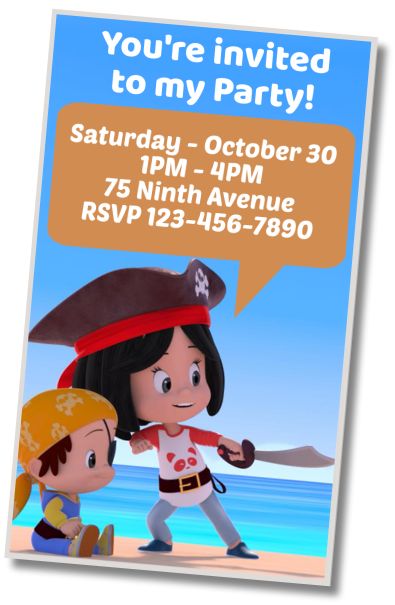 Make Virtual Invitation Cleo and Cuquin Costume Party