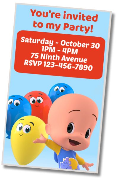 Make Virtual Invitation Cleo and Cuquin Theme Birthday