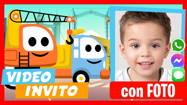 Crea Video Invito Camion da Construzione