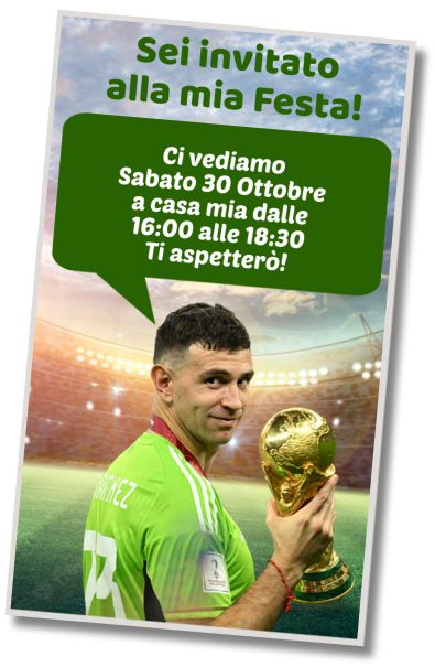 Invito Compleanno Festa in Piscina e Calcio