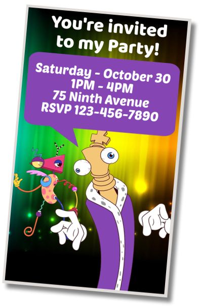 Free personalized birthday invitation Digital Circus Themed Birthday