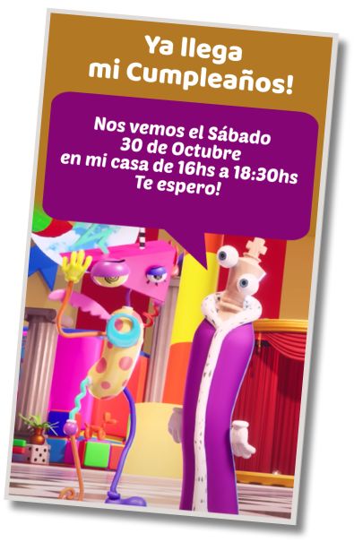 Invitación de cumpleaños personalizada gratis Fiestas de Disfraces El Asombroso Circo Digital
