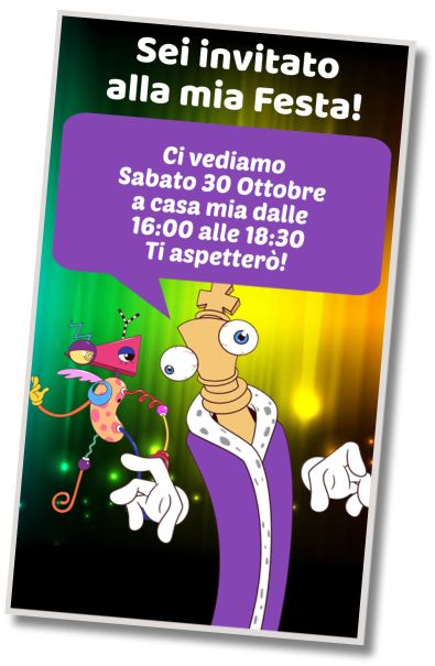 Invito di compleanno personalizzato gratis Compleanno a Tema Circo Digitale