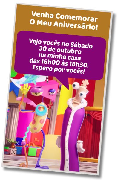 Convite de aniversário personalizado grátis Festas à Fantasia Digital Circus