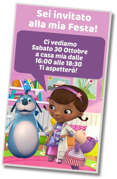 Invito Compleanno Compleanno del Dottoressa Peluche