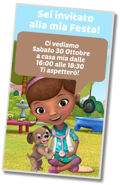Invito Compleanno Compleanno del Doc McStuffins