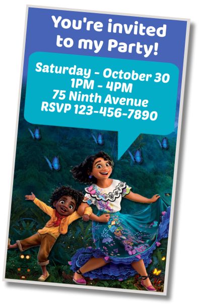 Make Virtual Invitation Encanto Birthday Party