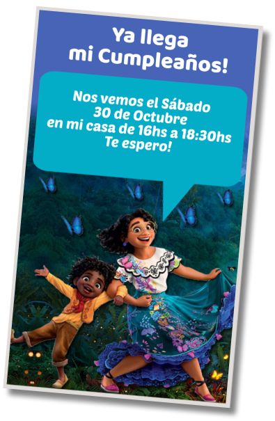 Invitación de cumpleaños personalizada gratis Fiesta de Cumpleaños Encanto