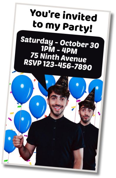 Free personalized birthday invitation Surprise Birthday Fede Vigevani