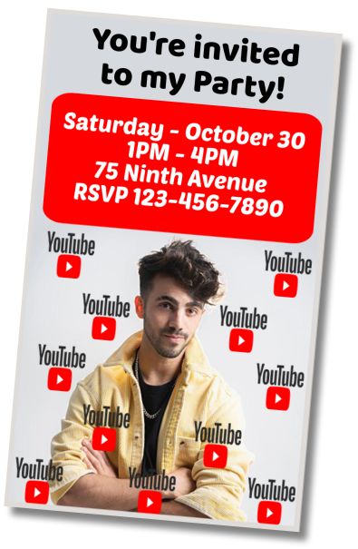 Free personalized birthday invitation Fede Vigevani Birthday