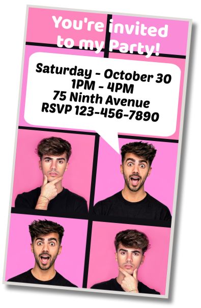 Free personalized birthday invitation Birthday Greetings Fede Vigevani