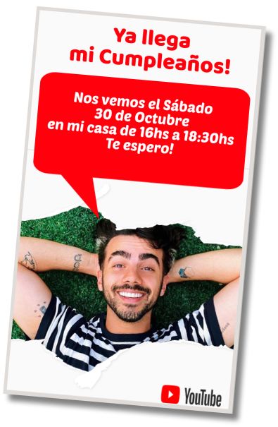 Invitación de cumpleaños personalizada gratis Pool Party Fede Vigevani