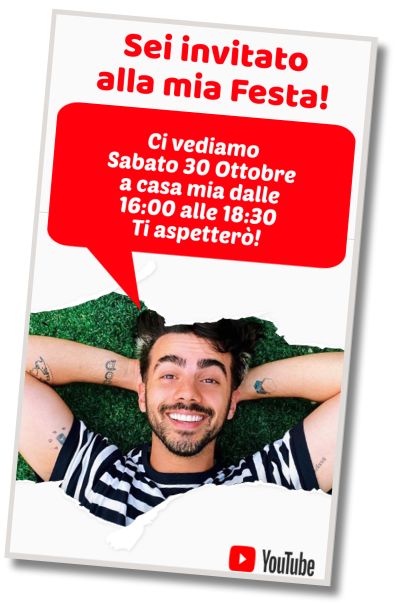 Invito di compleanno personalizzato gratis Festa in Piscina Fede Vigevani