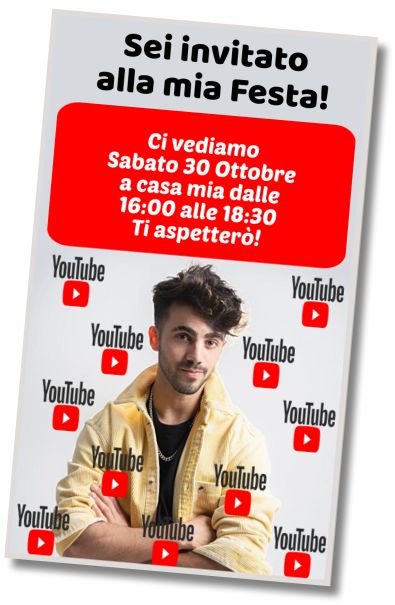Invito di compleanno personalizzato gratis Compleanno Fede Vigevani