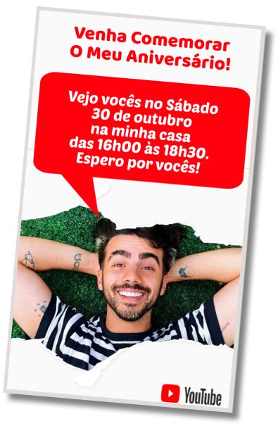 Convite de aniversário personalizado grátis Festa na Piscina Fede Vigevani