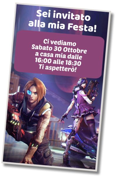 Invito Compleanno Festa di compleanno a sorpresa Free Fire