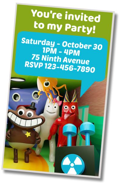Make Virtual Invitation Garten of Banban Themed Birthday
