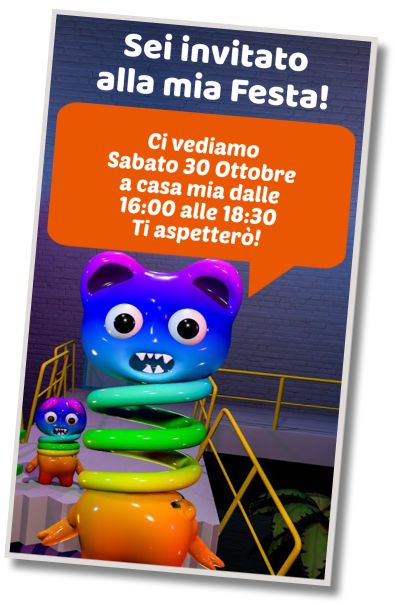 Invito di compleanno personalizzato gratuito Compleanno Garten of Banban