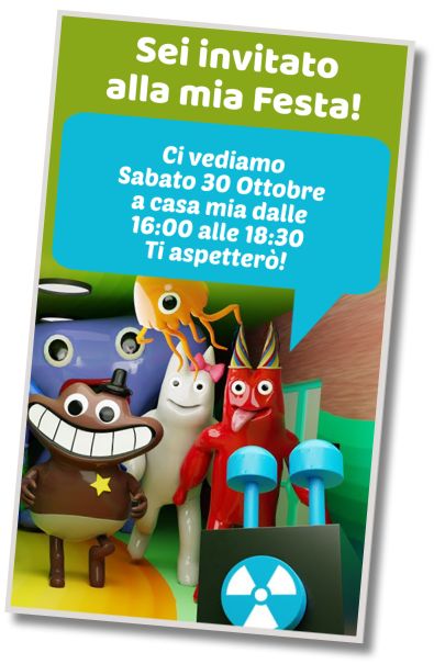 Invito Compleanno Compleanno a Tema Garten of Banban