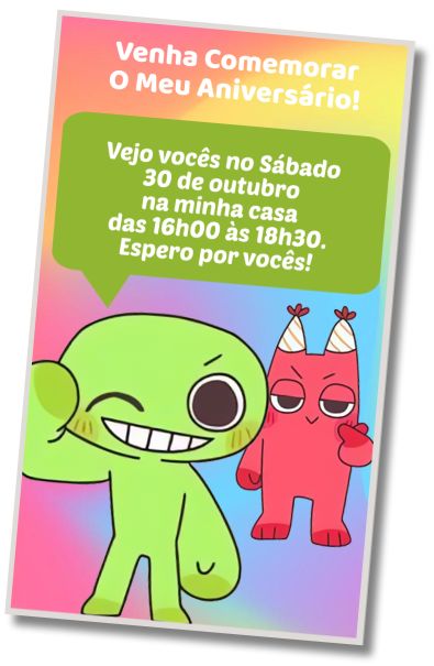Convite de aniversário personalizado gratuito Aniversário de Videogame Garten of Banban