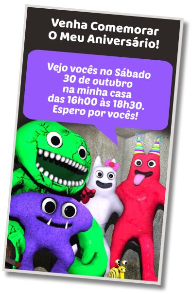 Convite de aniversário personalizado gratuito Festa na Piscina no Garten of Banban